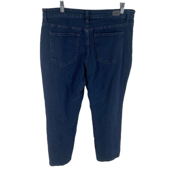 LEE Women's High Rise Jeans Denim Straight Leg Relaxed Fit Blue Size 16 Petite - Picture 6 of 10